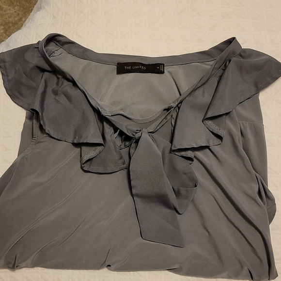 The Limited gray blouse M - Picture 2 of 2